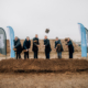 Thilo Mehlhase (PBM architects), Wijnand de Brujin and Ruud de Rijke (Dopharma), Mike Schubert (Oberbürgermeister der Landeshauptstadt Potsdam), Heiko Rüdiger (RIPAC-LABOR GmbH) und Agnes von Matuschka (Standortmanagement Golm GmbH, Potsdam Science Park - ©Hartmut Bösene